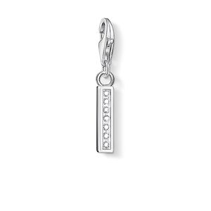 Thomas Sabo CZ Initial I Charm Sterling Silver White CZ Lobster Clasp